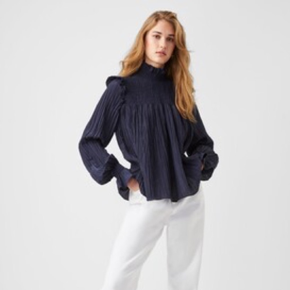 French Connection Crinkle Blouse